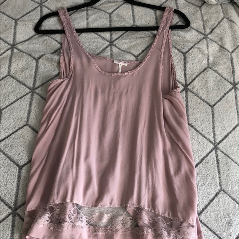 free people // raw hem tank